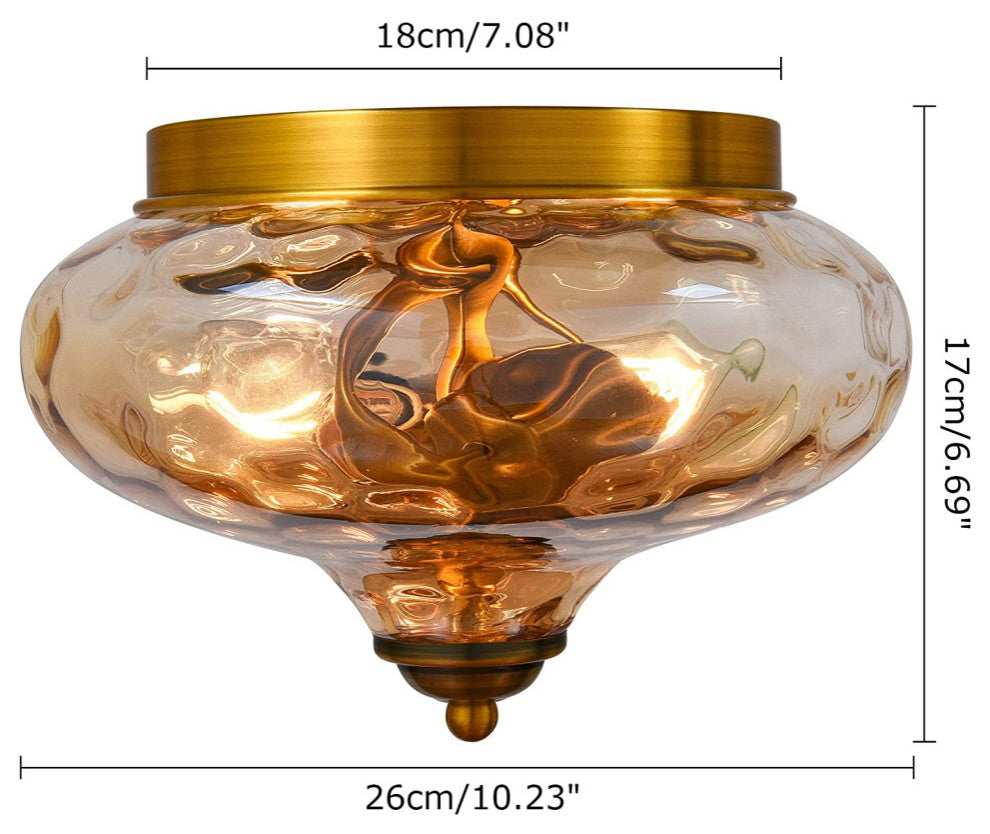 2 light glass flush mount light modern ceiling lamp for hallway