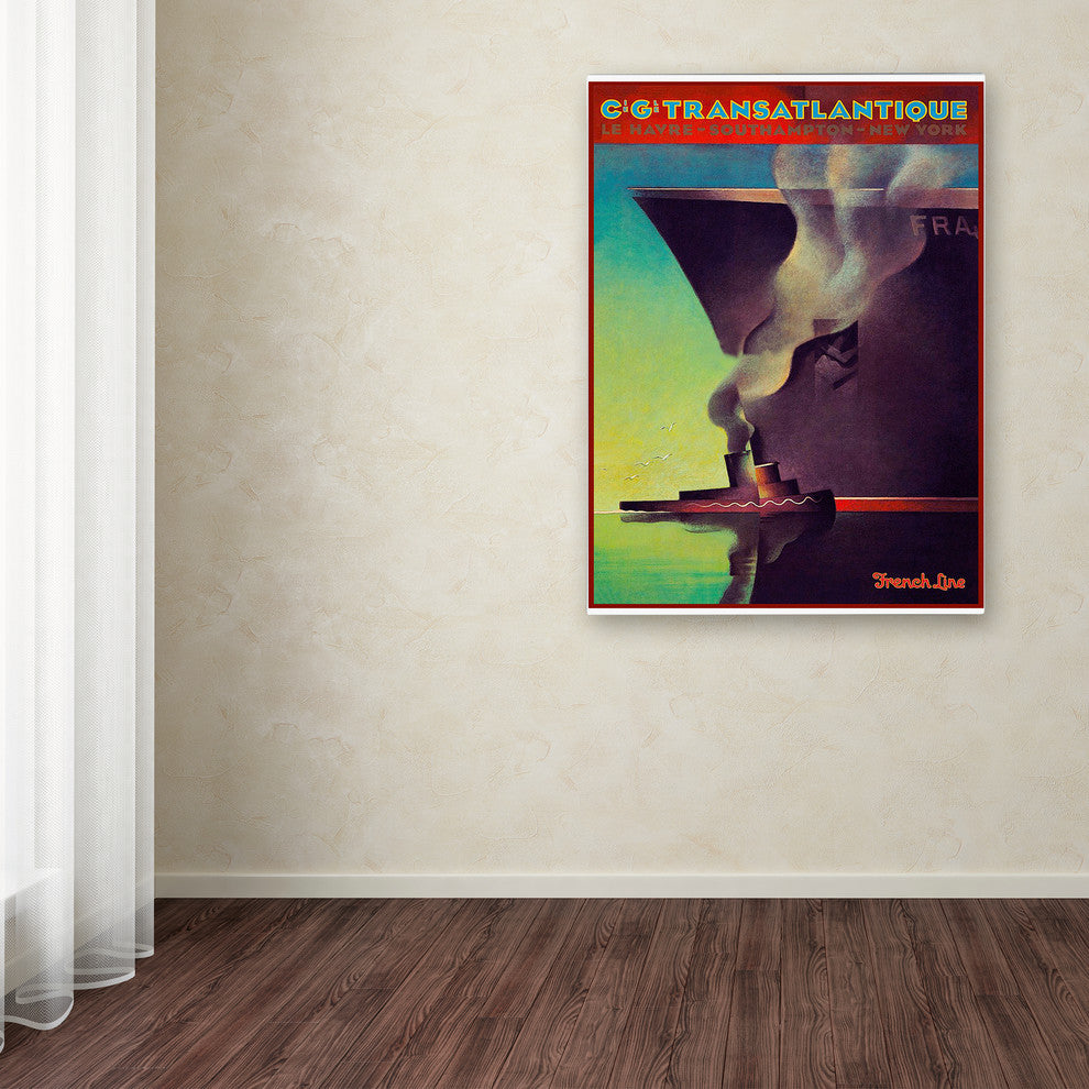 Vintage Lavoie 'Travel Ship 134' Canvas Art, 19x14