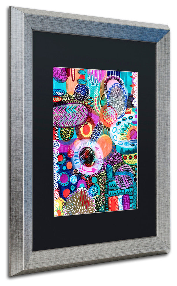 Hello Angel ''Creation'' Art, Silver Frame, Black Mat, 20x16