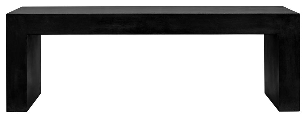First of A Kind Lazarus Outdoor Bench Black