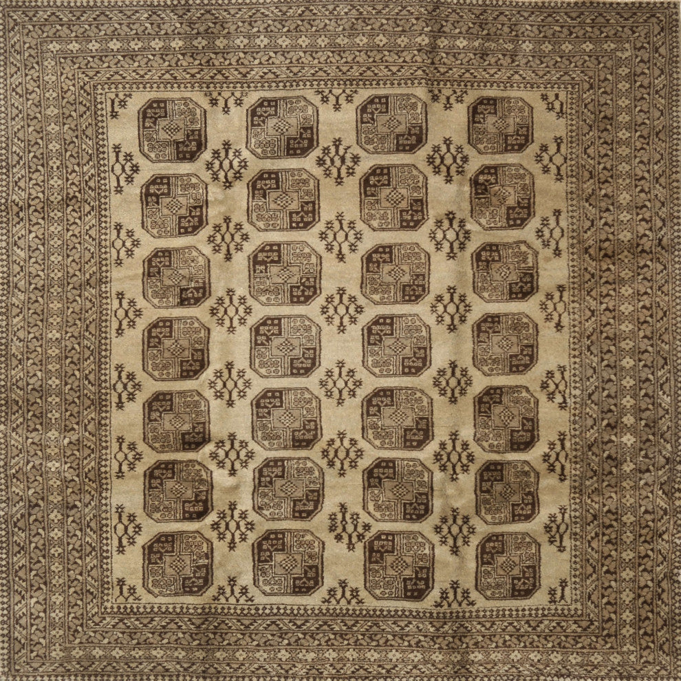 Ahgly Company Indoor Square Traditional Area Rugs, 5' Square