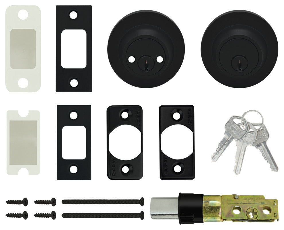 Nuk3y Thor Deadbolt, Matte Black, Double Cylinder