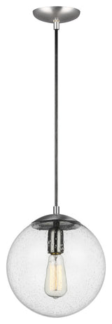 Leo 1-Light Pendant, Satin Aluminum
