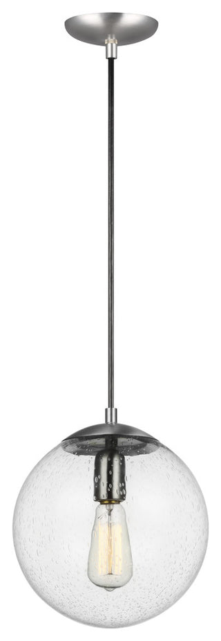 Leo 1-Light Pendant, Satin Aluminum