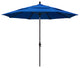 11' Bronze Collar Tilt Lift Fiberglass Rib Aluminum Umbrella, Olefin, Royal Blue