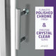 ANZZI Halberd Framed Sliding Shower Door, Polished Chrome, 60" X 72"