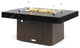 FirePit Table, 48"x34"x21", LP, Laminam Nero Marquina Brushed, Bronze