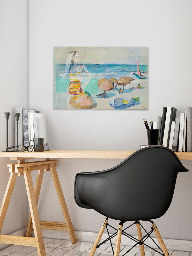 "Summer Days Remembered" Painting Print on Wrapped Canvas, 36"x24"