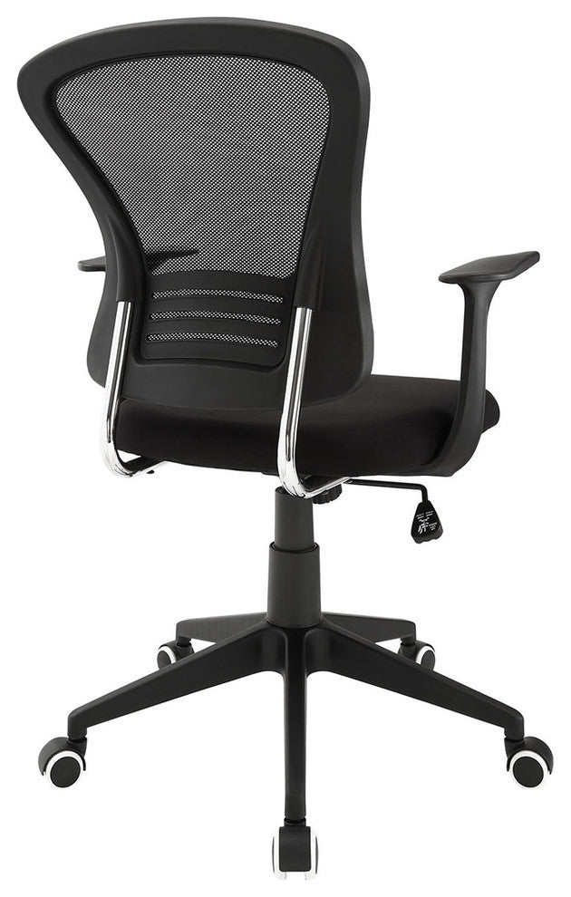 Cool Office Desk Chair, "Paterson", Black