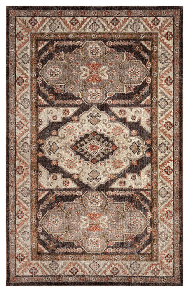 Ariana Floral Medallion Indoor Rug Earth 6'6"x9'4"