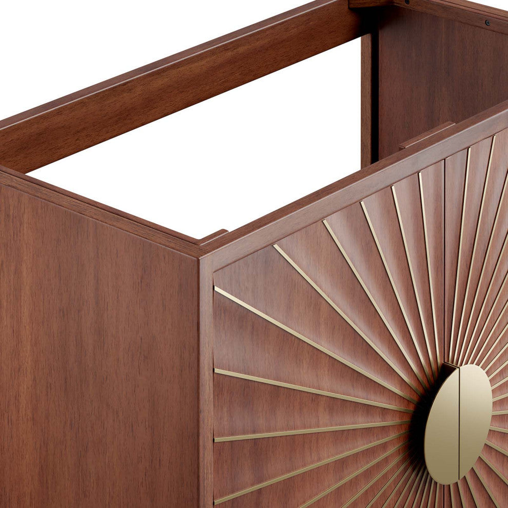 Daylight 36" Bathroom Vanity Cabinet, Walnut