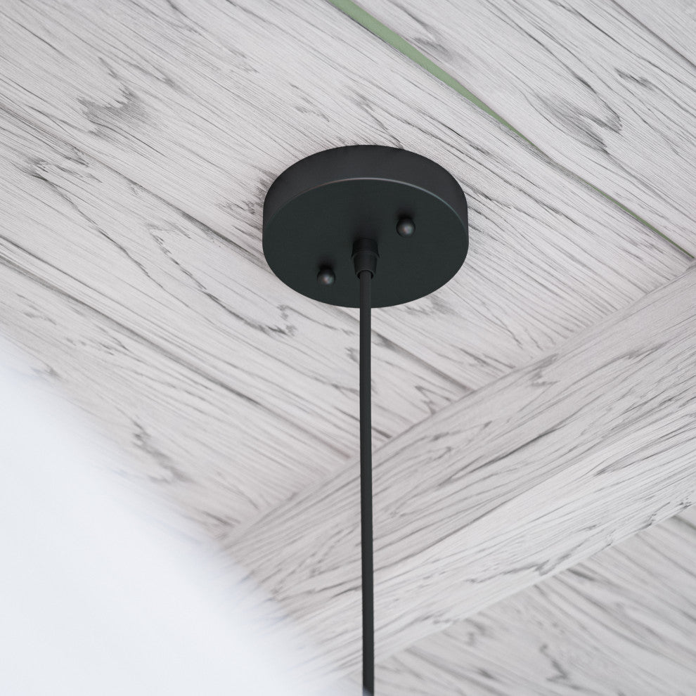 Kenroy 94149BL 1-Light Pendant, Snaggle Collection, Black Finish