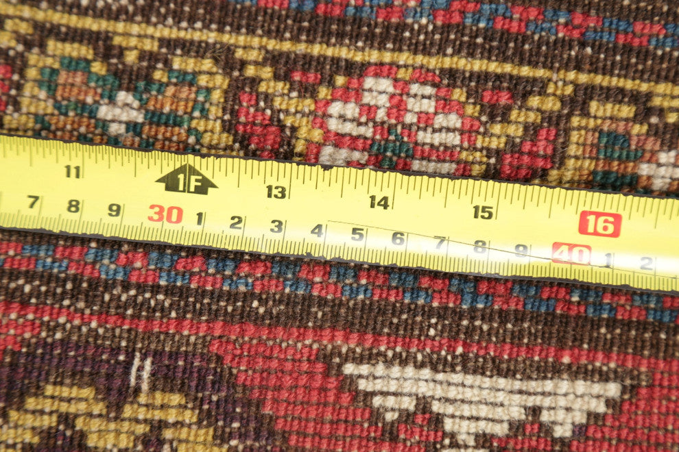 Consigned, Antique Hand-Knotted Oriental Traditional Russian Area Rug, 5'4"x4'1