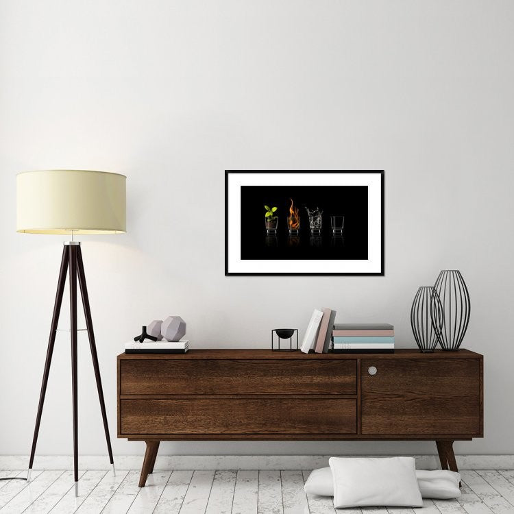"Elements" Framed Digital Print by Jose Maria Frutos, 38x25"