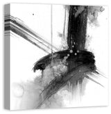 "Shades of Grey 2Abstract" Canvas Wall Art, 24x24