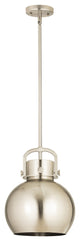 Innovations Lighting 710-1S-SN-M710-10SN-LED Sphere 1 Light 10" Mini Pendant