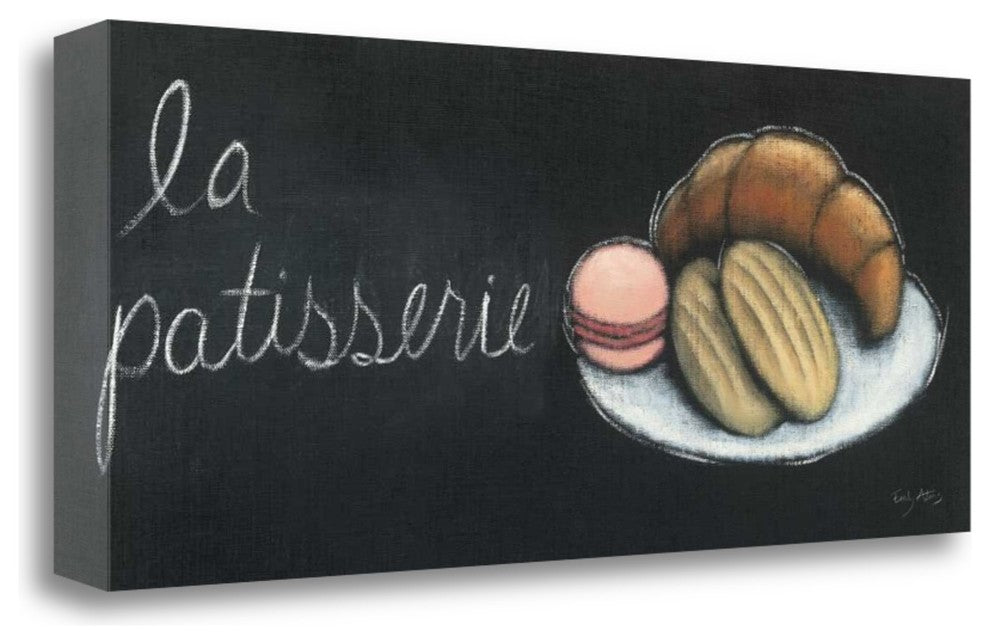 "Chalkboard Menu II - Patisserie" By Emily Adams, Giclee on Gallery Wrap Canvas