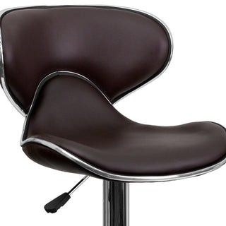 Brown Vinyl Barstool