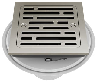 Delta DT062412 4" Tile-In Square Shower Drain - Brilliance Stainless