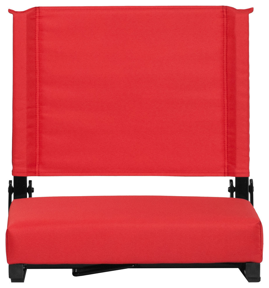Folding Tables and Chairs, "Carletta" Portable Lounge Chair, Red
