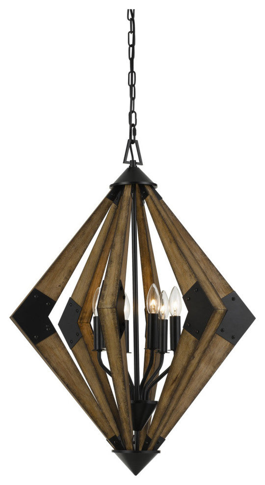 60W Arezzo Wood Chandelier