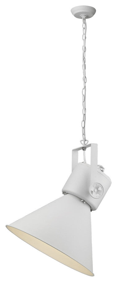 Crew 1-Light White Pendant