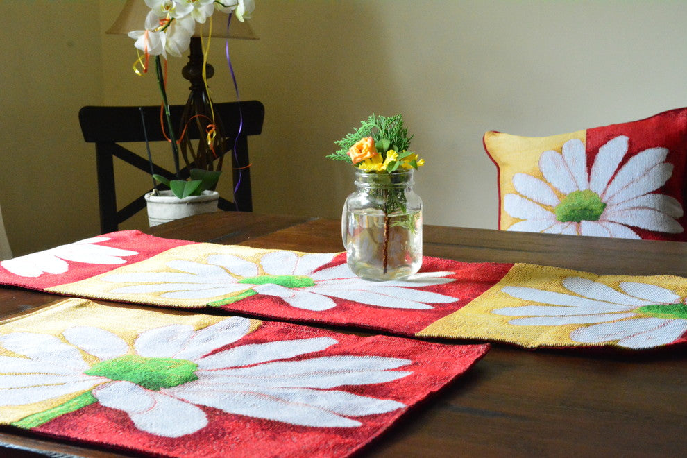 Tache Spring Decorative Loves Me Not Tapestry Table Runners, 13"x90"