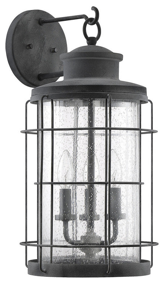 Savoy House 5-2671-88 Fletcher 3 Light Outdoor Wall Lantern, Oxidized Black