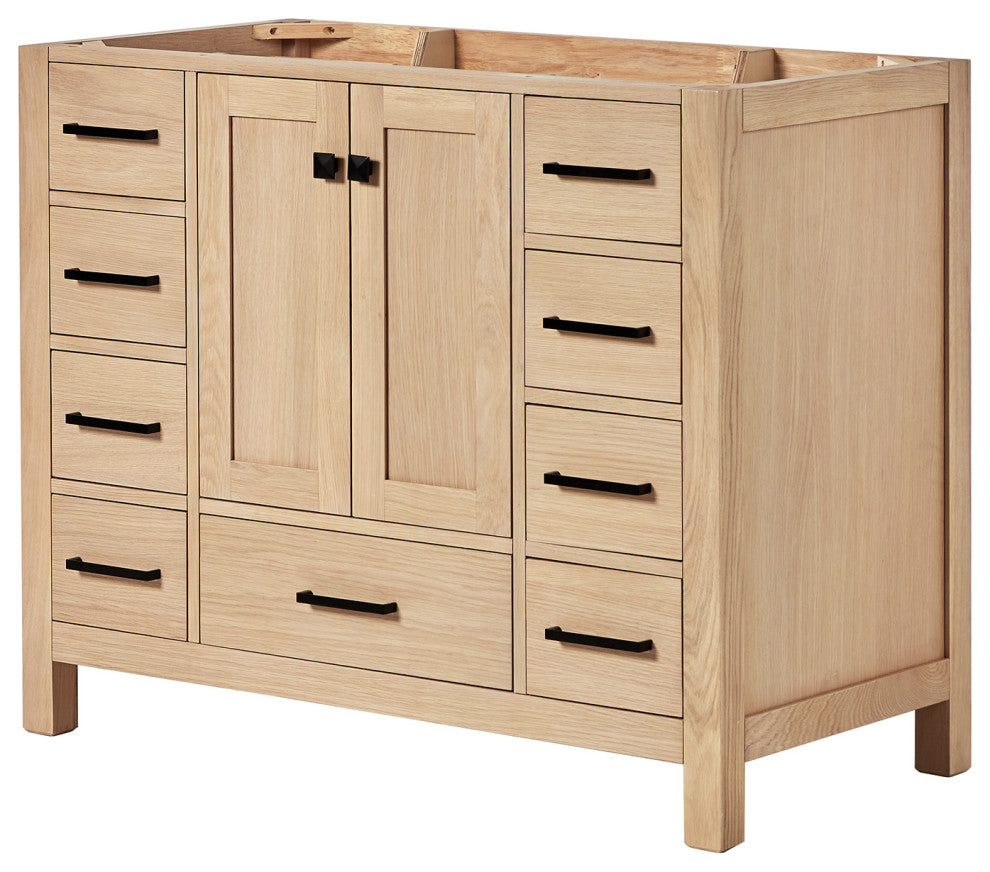ARIEL Cambridge 42 in. Single Sink Base Cabinet In Oak