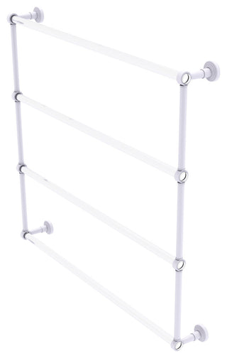 Pacific Beach 4 Tier 36" Ladder Towel Bar, Matte White