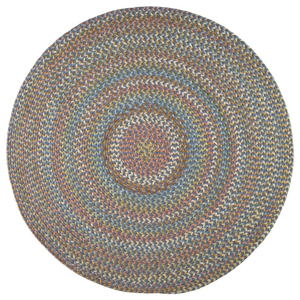 Rhody Rug Cypress Rug, Marina Blue, 10' Round