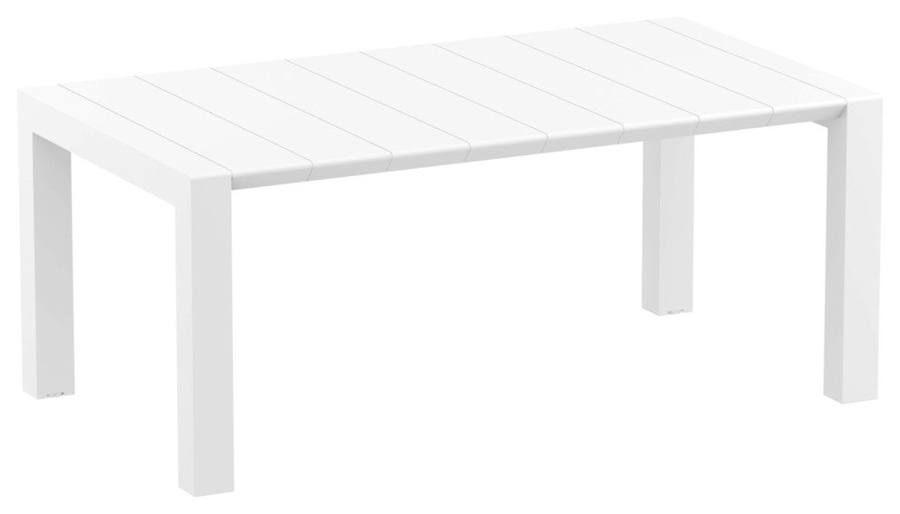 Compamia Daytona 7-Piece Extendable Dining Set, White