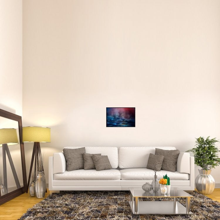"Untitled" Framed Canvas Giclee by Willy Marthinussen, 23x16"