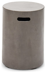 Cylinder Stool, Dark Gray