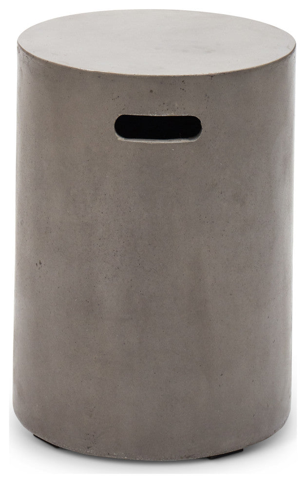 Cylinder Stool, Dark Gray