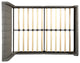 GDF Studio Riley Traditional Fully-Upholstered Queen Bed Frame, Charcoal Gray