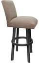 Swivel Wood Counter, Bar or Extra Tall Stool - Sommerville on Vivian Base, Basin Beige - Gray, 34"