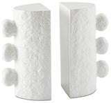 Sanya Bookend Set, White