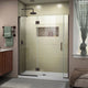 Unidoor-x 58.5-59" Door, Oil Rubbed Bronze, Right-wall Bracket