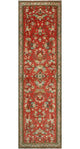 Fine Vintage Distressed Northcli Red/Ivory Runner, 3'3x11'4