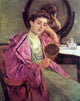 Mary Cassatt Woman at Her Toilette, 20"x25" Wall Decal