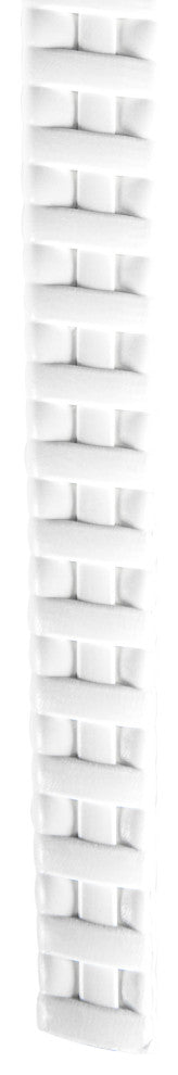LeisureMod Kent 7-Piece Dining Set with 4 Side Chairs 2 Arm Chairs, White