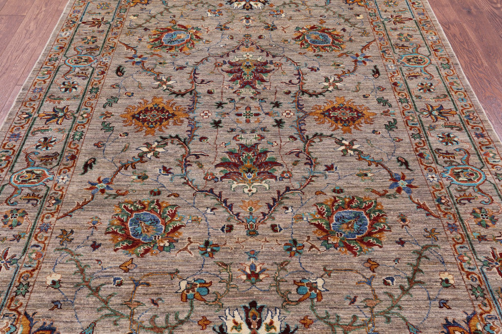 5' 9" X 7' 10" Persian Tabriz Hand Knotted Wool Rug - Q12491