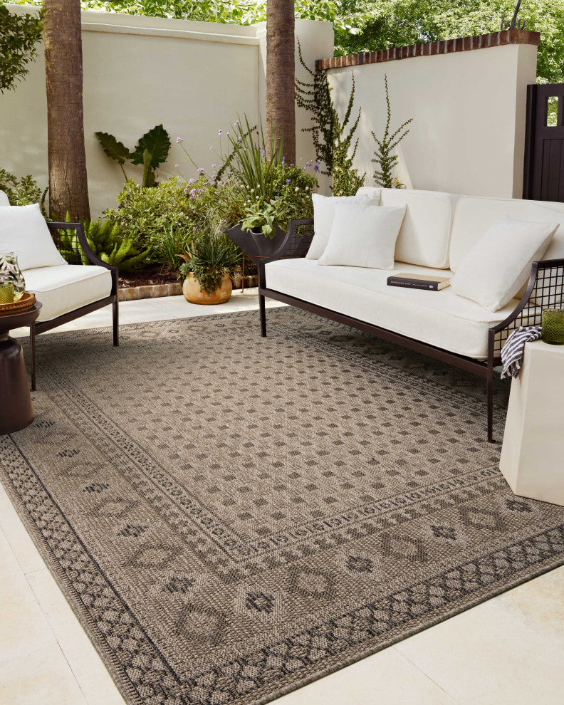 Chris Loves Julia x Loloi Providence Dove / Charcoal 6''-3" x 9''-2" Area Rug