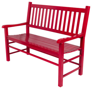 Shine Company Eden Garden Bench, Red