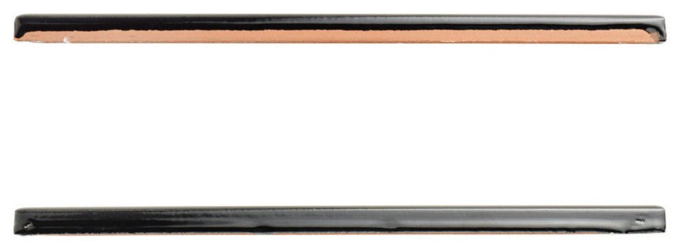 Listelo Ceramic Liner Wall Trim Tile, Nero, Listelo Liner