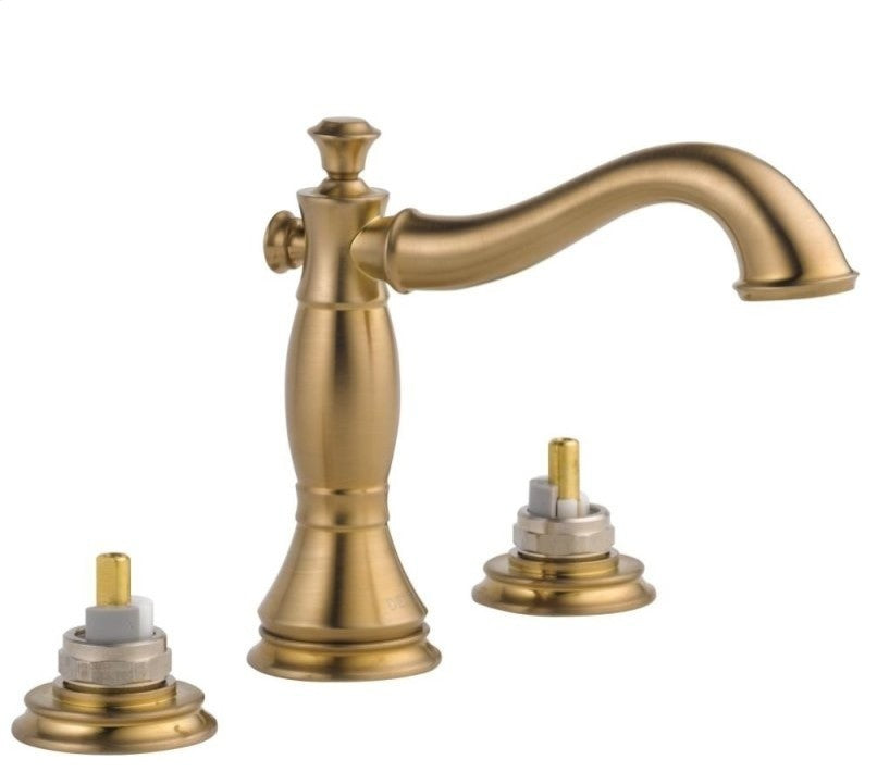 Delta Cassidy 2-Handle Bathroom Faucet - Less Handles, Champagne Bronze