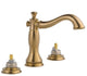 Delta Cassidy 2-Handle Bathroom Faucet - Less Handles, Champagne Bronze