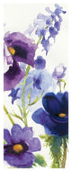"Blue and Purple Mixed Garden I Panel II" Print by Shirley Novak, 26"x62"