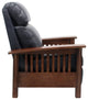 Barcalounger Mission 7-3323 Craftsman All Leather Manual Recliner, Shoreham Blue
